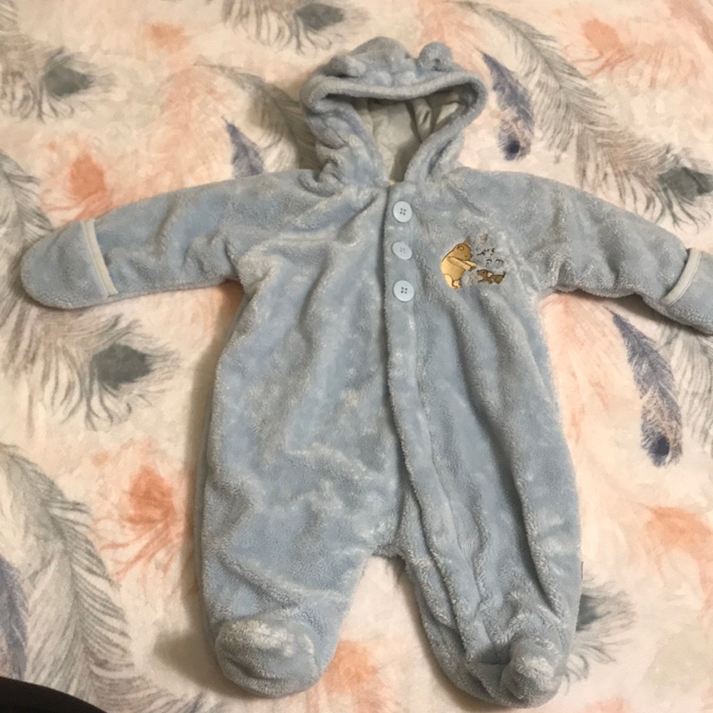 Baby winter coat footies